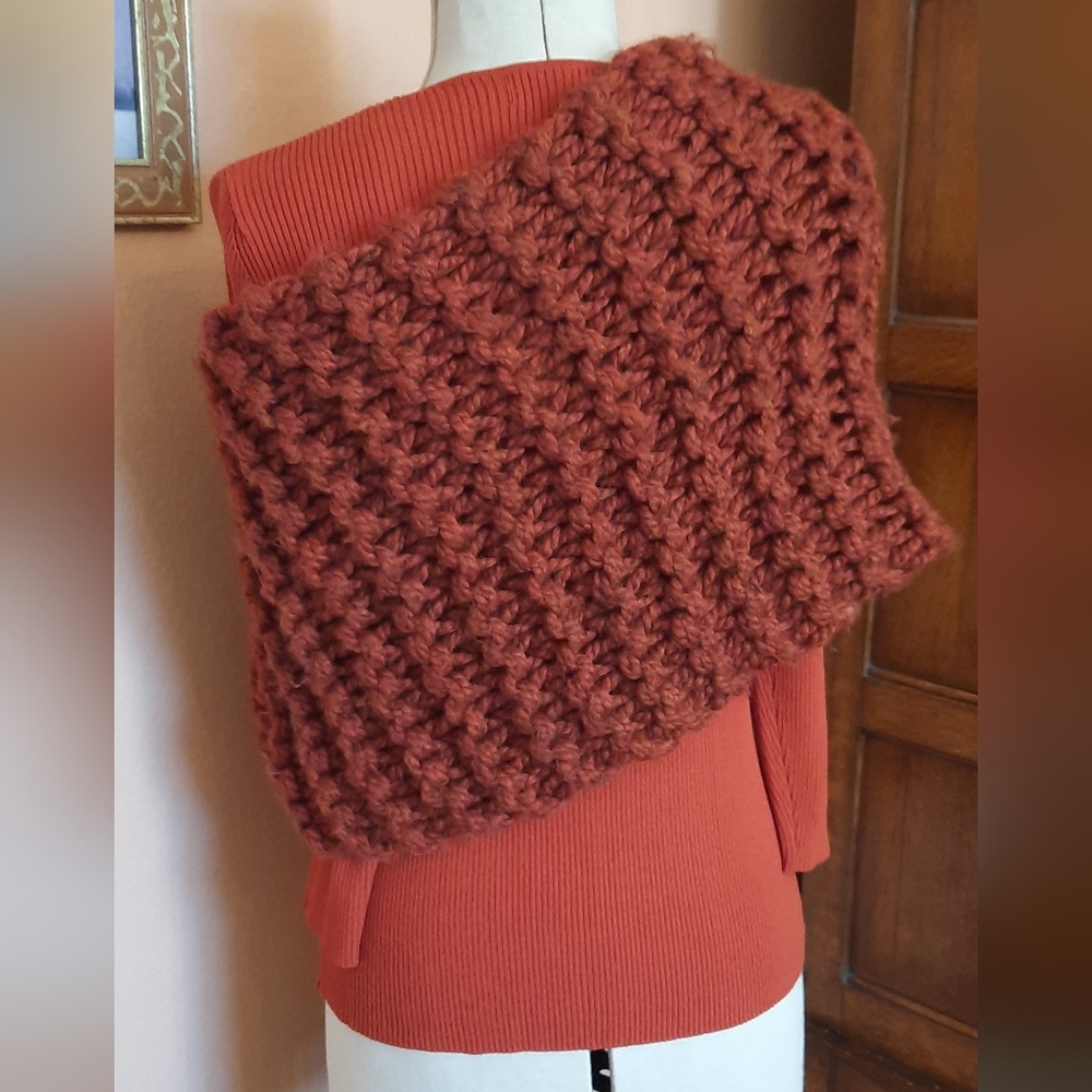 Hand Knit Wrap - Picture 2 of 4